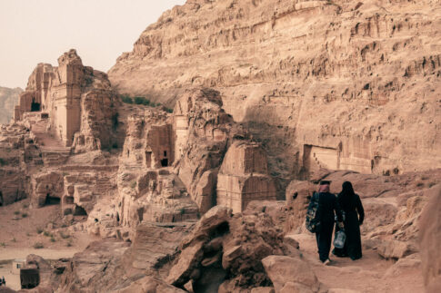 Local bedouins in Petra site